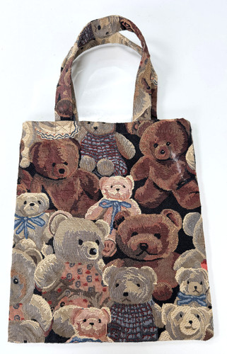 Vintage tapestry tote bag - tapestry,