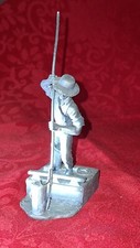Canal Boat Man Pewter Figurine
