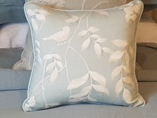 Laura Ashley Fabric Duck Egg Blue Cushion Cover 40cm/16in Sq Reversible Sides