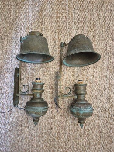 Pair vintage wall lights - pair,