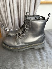 Dr Martens Dark Silver Leather