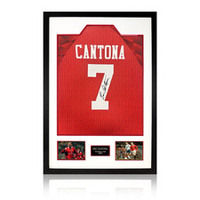 Eric Cantona Signed Manchester United Shirt Premium Frame