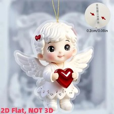 2D Acrylic Angel Heart
