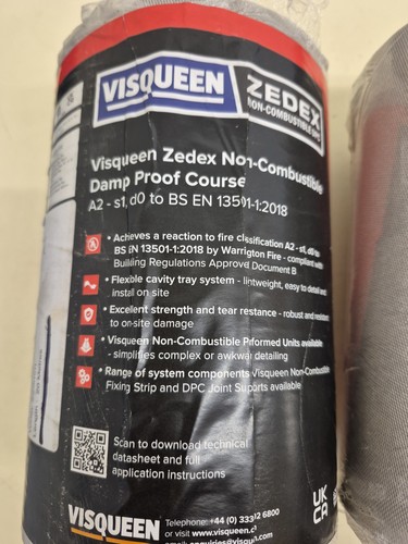 Visqueen zedex non combustible - visqueen, non-combustible