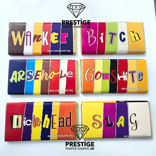 Rude milk chocolate bar - rude,