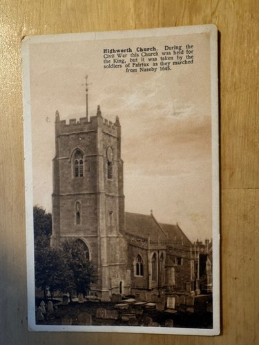 Postcard highworth church - postcard,