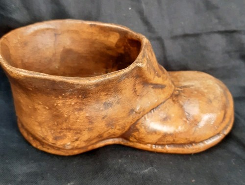 Vintage stoneware brown - vintage, boot