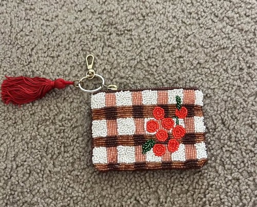 Anthropologie beaded checkered - beaded,