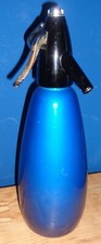 1970's Vintage Boc Sparklets Blue Soda Siphon Syphon Good Condition