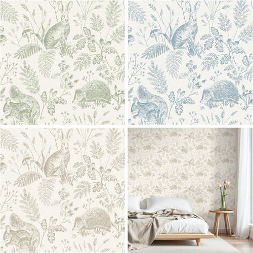 Woodland animals wallpaper - woodland,