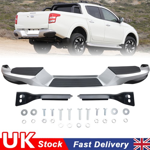 Rear bumper silver - &, black