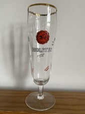 Vintage Holsten 0.25l Fluted German Beer Glass - Home Bar/Pub/Collection