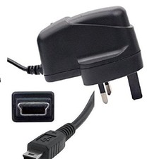 Usb mains wall charger adapter compatible with Garmin Nuvi Sat Nav GPS Essential