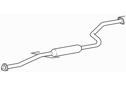 Centre exhaust middle silencer - exhaust,