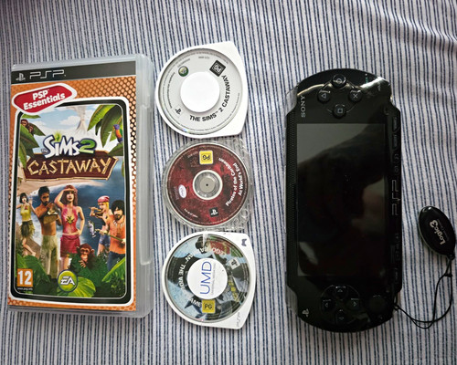 Sony psp black handheld - black, system