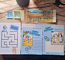 12x Custom Bluey Bundle | Party Invites | Stickers | Labels | Activity Books