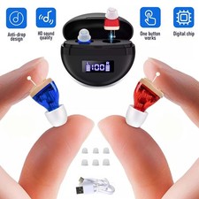 Digital Mini Hearing Aids Invisible In Ear Small Sound Voice Amplifier Enhancer