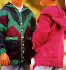 R704 Boys Girls Chunky Hooded