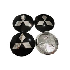 For Mitsubishi 4pcs Ø60mm wheel Center Caps hubcaps Outlander Pajero Clip-on ABS