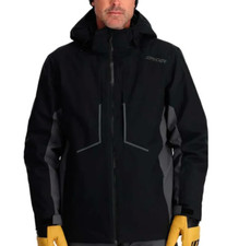 Spyder Mens Snow Jacket Primer in Black Size XXL was RRP £400
