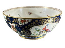 Antique 19th Century Booths / Worcester Exotic Birds large Bowl. 28.5cm 