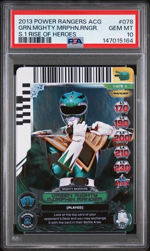 Psa power rangers acg 078 - psa, 10