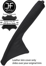 BLACK STITCH TOP GRAIN LEATHER