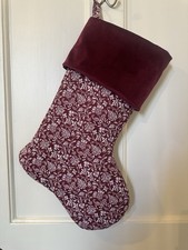 William Morris Velvet Luxury Christmas Stocking