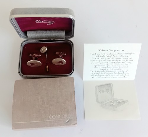 Concorde silver cufflinks and - silver,