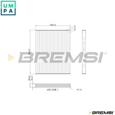 FILTER CABIN AIR FC0451A FOR HYUNDAI KIA SPORTAGE/IV/III D4FD 1.7L G4GC 2.0L