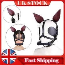 Pony play Head Harness bit gag with Bdsm, Blinkers, Pet Play, Bondage, Slave