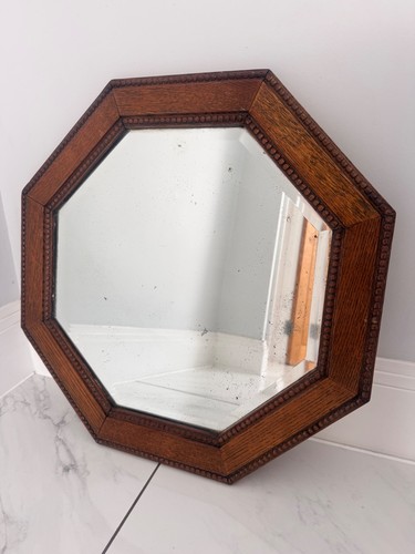 Vintage art deco octagonal - vintage, oak