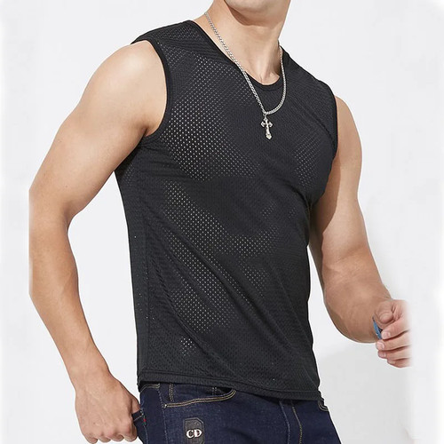 Men ice silk mesh - silk, gym