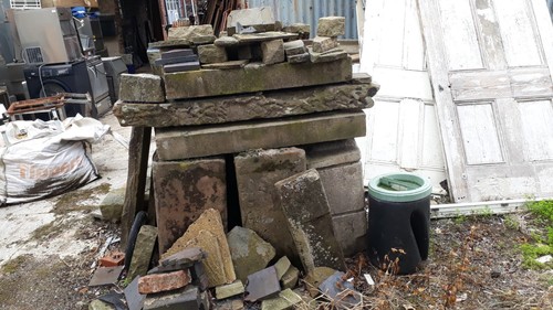 Load sandstone blocks - load,