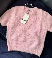 ZARA Cute Pink Embroidered