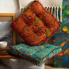 Vintage Printed Chair Cushion