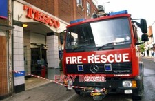 PHOTO  TIVERTON TESCO & FIRE