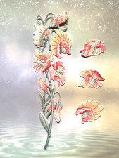 SWEET PEAS DIE CUTS X 4 WITH