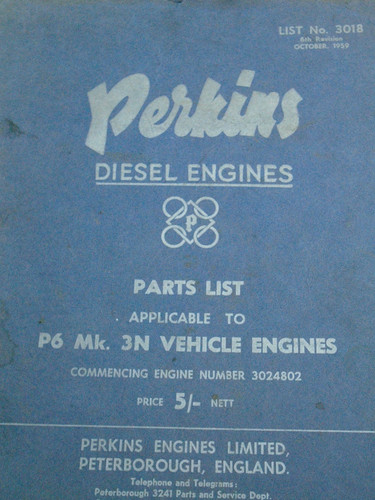 Perkins parts list diesel - parts,