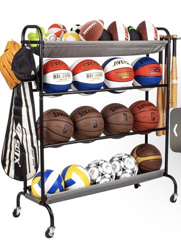 Basketball rack with wheels - with,