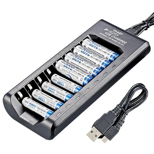 Fast battery charger slot - charger, 8