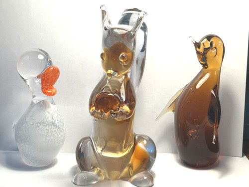 Swedish glass duck - glass,