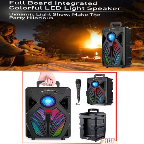 Portable led bluetooth speaker - bluetooth,