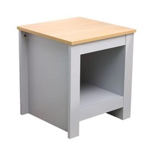 Lamp Table Side/End Table Bedside Table Nightstand with Bottom Shelf