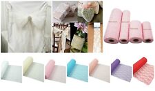 ** LACE NET ROLL Wedding Chair Tie Sash Floral Venue Table Balloon Tulle JL