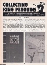 COLLECTING KING PENGUIN BOOKS. THIS IS AN ORIGINAL ARTICLE SEPARATED FROM AN ISS