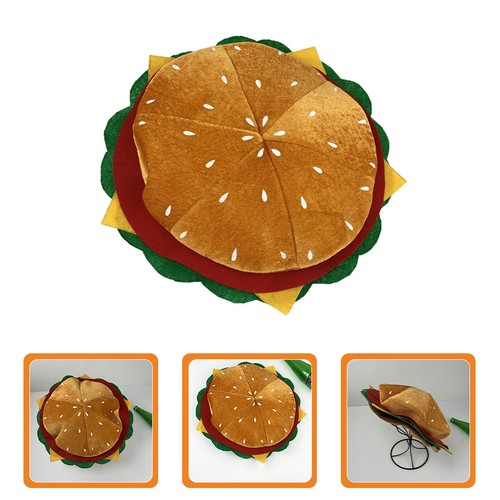 Cosplay burger hat non woven - burger,