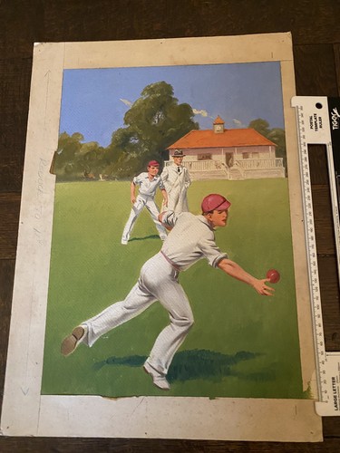 Original painting cricket - original, c