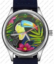 Toucan Bird Colorful Trendy 38mm Face Wrist Watch