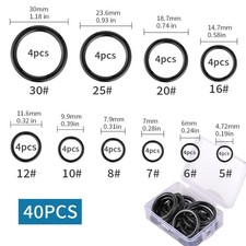 Replacement Kit With Ceramic Guide Ring For Fishing Rod Eye Repair(40pcs)